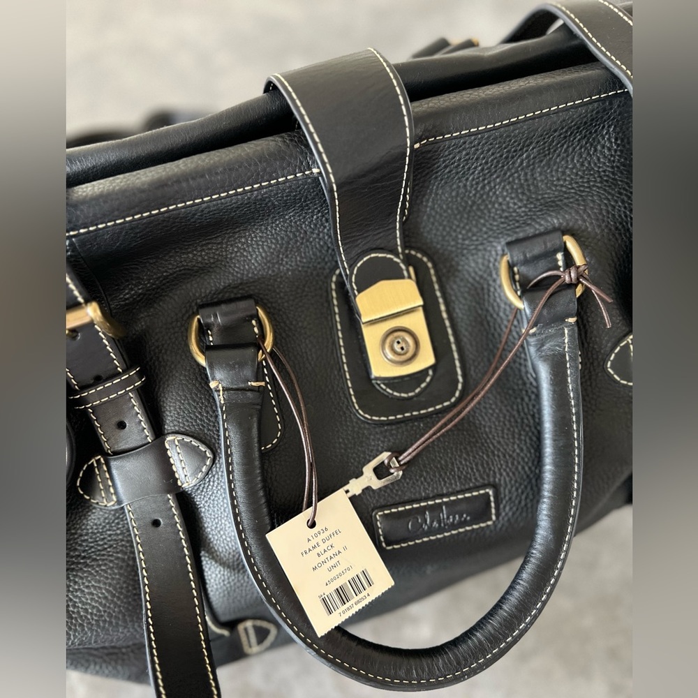 Cole Haan Leather Frame Montana II Weekender/Duffel